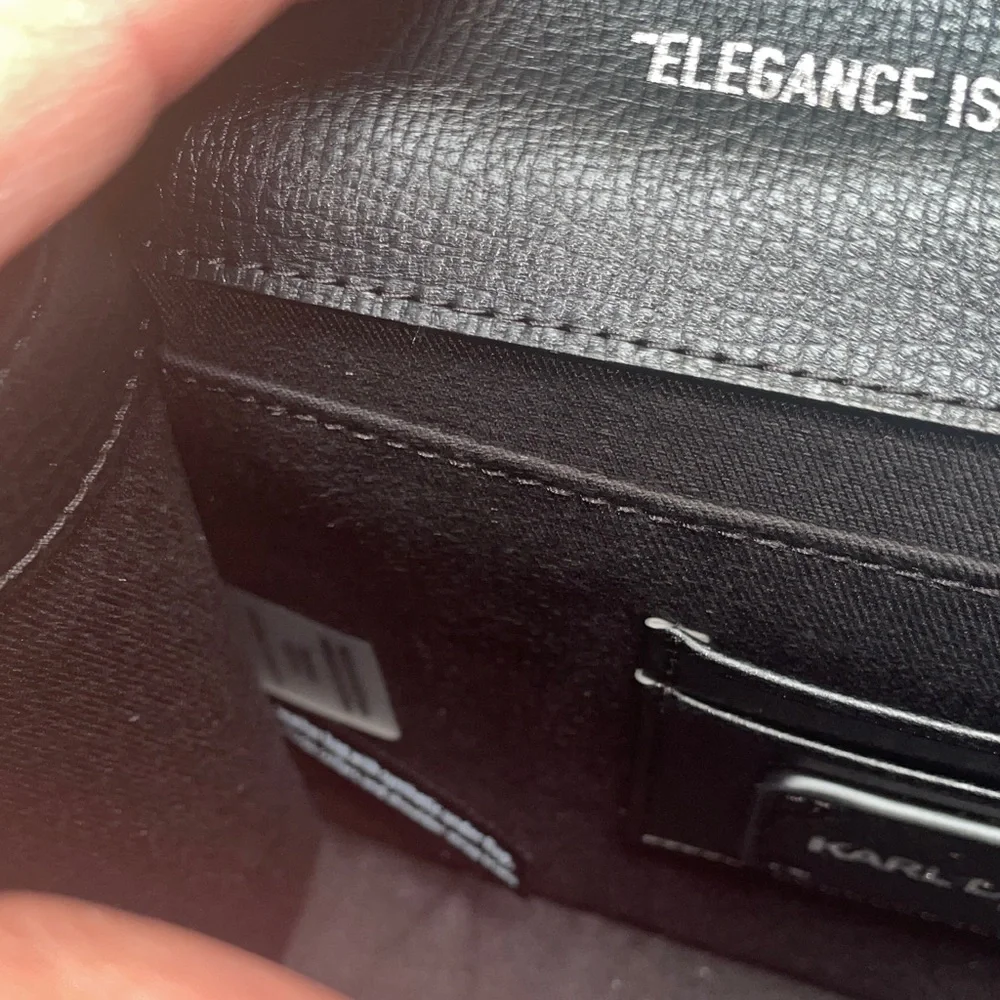 Karl Lagerfeld Black and Red Floral Crossbody Bag - Picture 12 of 16